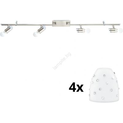 EGLO - LED точково осветително MY CHOICE 4xE14/4W/230V хром/бяло (EG31109C)