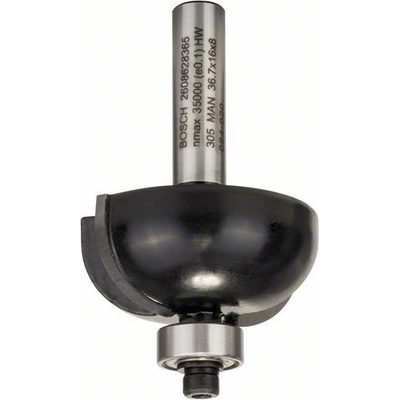 BOSCH Žlábkovací frézy 8 mm, R1 12 mm, D 36,7 mm, L 16 mm, G 58 mm