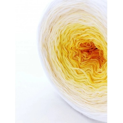 YarnMellow Duhová klubíčka Butterfly Mini 85. Sedmikráska (Příze Duhové klubko Butterfly Mini 85. Sedmikráska, 50% bavlna + 50% akryl. Jemná směsová příze s postupnými barevnými přechody. Klubko je to