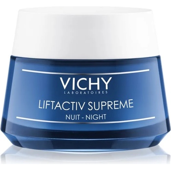 Vichy Liftactiv Supreme нощен стягащ и противобръчков крем с лифтинг ефект 50 мл