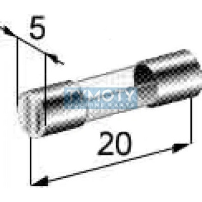 Poistka sklenená malá 10A 5x20mm