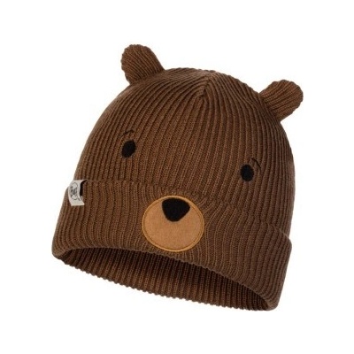 Buff Knitted Hat Funn Bear