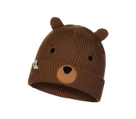 Buff Knitted Hat Funn Bear