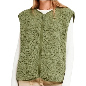 Roxy Дамски поларен елек Roxy Women's Best Town Vest Fleece vest - Oil Green Outline Mo (132-1681-0113)