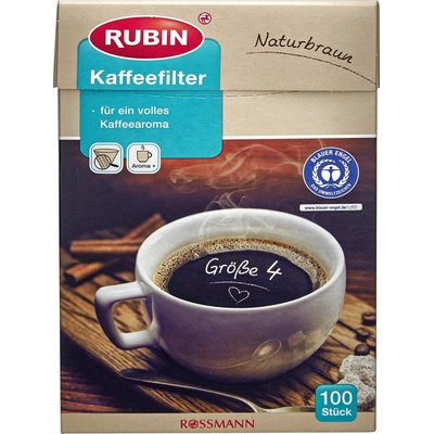 RUBIN Filtry na kávu vel. 4 100 ks