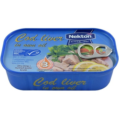 Nekton Tresčí játra výběrová ve vlastním oleji 115 g
