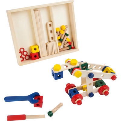 Small Foot Dřevěná konstrukční sada 84 ks