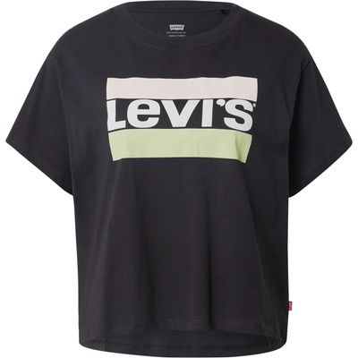 Levi's Тениска 'Graphic Varsity Tee' черно, размер XXS