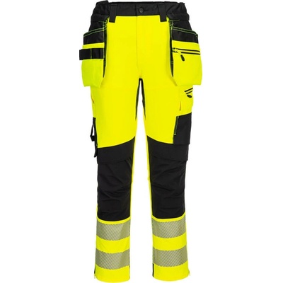 PortWest kalhoty Craft DX454 do pasu Hi-Vis reflexní Žlutá/černá