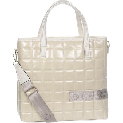 Grosso Väčšia moderná dámska kabelka S692 béžová