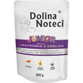 Dolina Noteci Premium Dog Junior Rabbit liver - Пауч за подрастващи кучета със заешки дроб 300gr