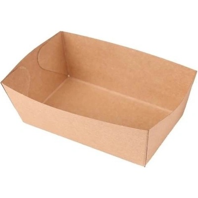 ABENA - Miska papírová hnědá KRAFT 13,5 x 8,5 x 5 cm nepromastitelná (250 ks)