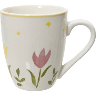 Kitchen goods ЧАША ПОРЦЕЛАН 874186 12х8.4х10см БЯЛА С ЛАЛЕ (874186)