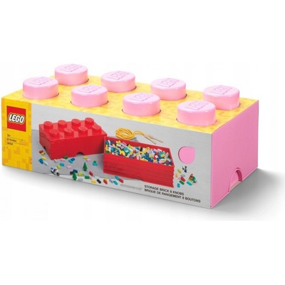 LEGO® Storage box 8 Světle růžový