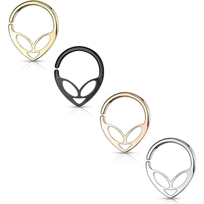 Šperky4U piercing do nosu kruh Alien N0112-GD