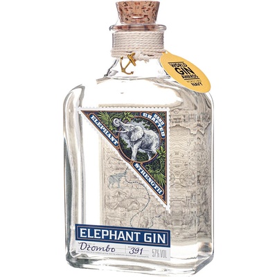 Elephant Strength Gin 57% 0,5 l (čistá fľaša)