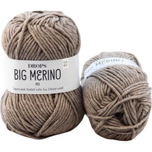 Drops Big Merino 21 tmavá béžová