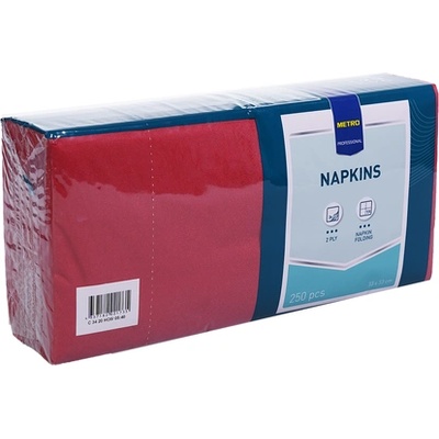 Metro Professional Салфетки бордо 33x33см 250бр