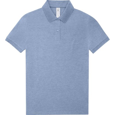 B&C Collection B&C MY POLO 210 / Дамска поло тениска от пике от тежък памук - цвят хедър син L (01W463n2803)