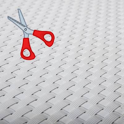 Umelý ratan - biela, výška 1m (Ratanová rohož technoratan - metráž)