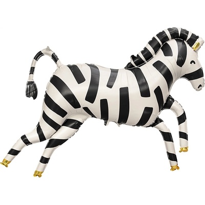 PartyDeco Fóliový balónekZebra 115x85 cm