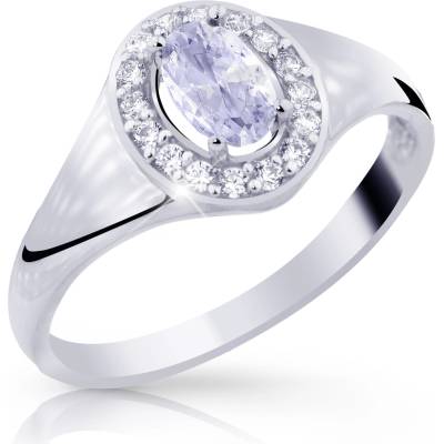 Cutie Jewellery gold Designově dámský prsten Z8055 ze zlata se zirkony Bílá Bílá
