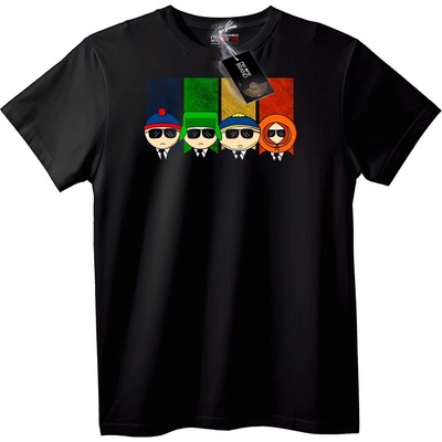 NOONEBRAND Тениска с персонажи от South Park - L, Black