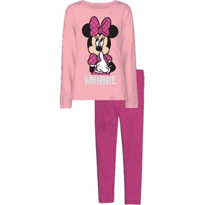 Disney Minnie Dětské pyžamo světle růžová růžová Minnie Mouse Růžová