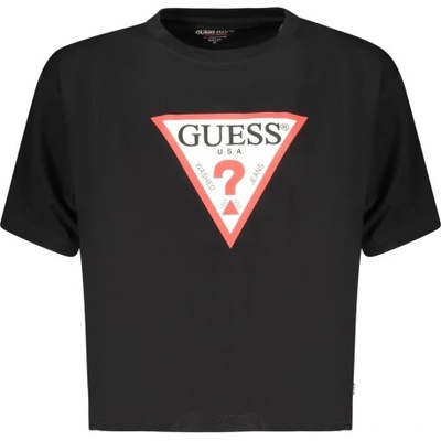 Guess jeans Дамска тениска с къс ръкав guess jeans, Размер m, Цвят Черен (w4yi73k8hm0_nejblk)