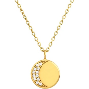 Image 1 of SAVICKI Колие с луна: позлатено сребро. кубичен цирконий