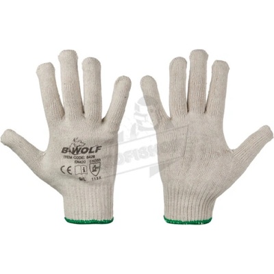 B-Wolf Работни ръкавици raw | Бяло, 650100 (650100)