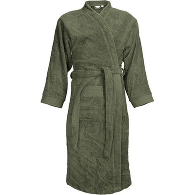 The One Towelling® klasický župan T1-B Olive Green
