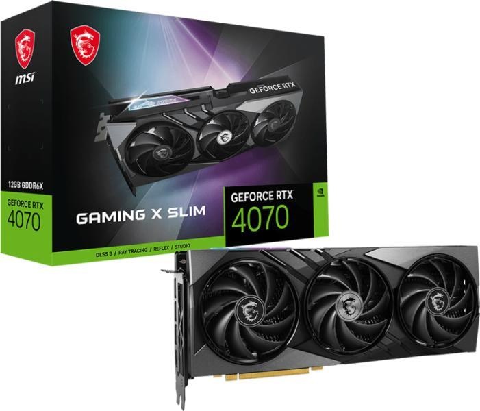 MSI GeForce RTX 4070 GAMING X SLIM 12GB GDDR6X 192bit (V513-251R)