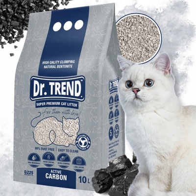 Dr. Trend premium bentonitová podstielka s aktívnym uhlím 10 l