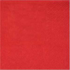 Santex Салфетки едноцветни 21 x 20 см ЦВЯТ: Червен