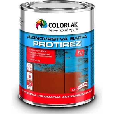 Protirez S2015 syntetická antikorózna farba 2v1 0,6 L 8017 čokoládová hnedá