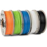 Spectrum 80747 3D нишка, Premium PLA, 1, 75mm, 5x250g, Бял, Черен, Оранжев, Син, Зелен (Mix Polar white, Deep black, Lion orange, Pacific Blue, Lime green) (80747)