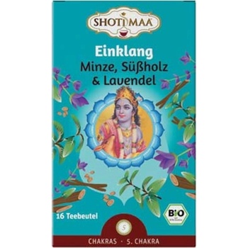 Shoti Maa Био чай Einklang - мента, сладък корен и лавандула - 16 пакетчета чай