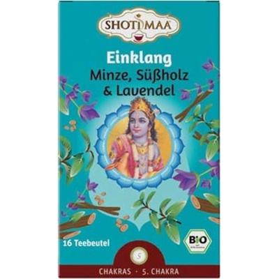 Shoti Maa Био чай Einklang - мента, сладък корен и лавандула - 16 пакетчета чай
