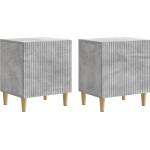 vidaXL Нощен шкаф 2 бр. Бетонно сиво 43 x 34, 5 x 50 см (894572)