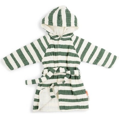 Done by Deer ™ Župan Muslin Stripes Green