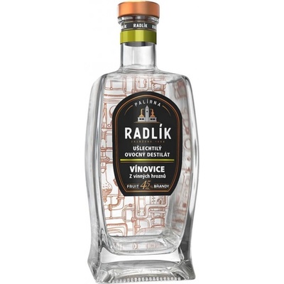Radlík Vínovice 45% 0,5 l (holá láhev)