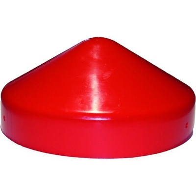 Plastová krytka sloupků ø 102 mm, červená