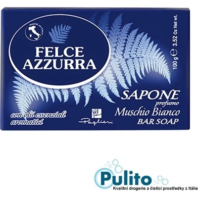 Felce Azzurra Sapone solido Muschio Bianco toaletní mýdlo 100 g – Zboží Dáma