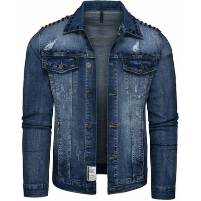 Recea pánska džínsová bunda Puta navy