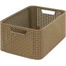 CURVER Úložný box "RATTAN STYLE2"- L - dark mocha