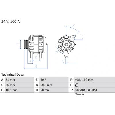 BOSCH Generátor 0986042750