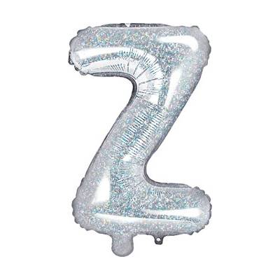 PartyDeco Fóliový balón Písmeno ''Z'' 35cm holografický