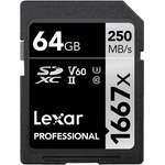 Lexar SDXC Professional 1667x 64GB UHS-II/C10 LSD64GCB1667