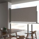 Petromila zaťahovacia bočná markíza na terasu sivá 120 x 300 cm